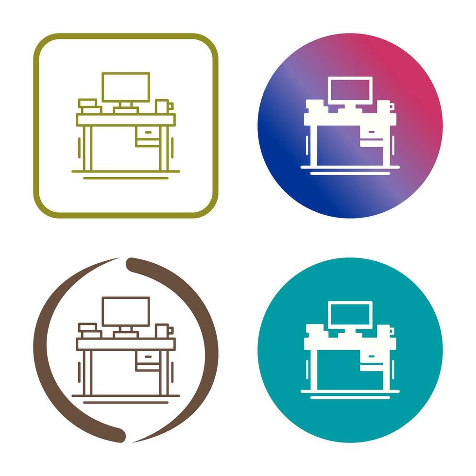 Desk Vector Icon