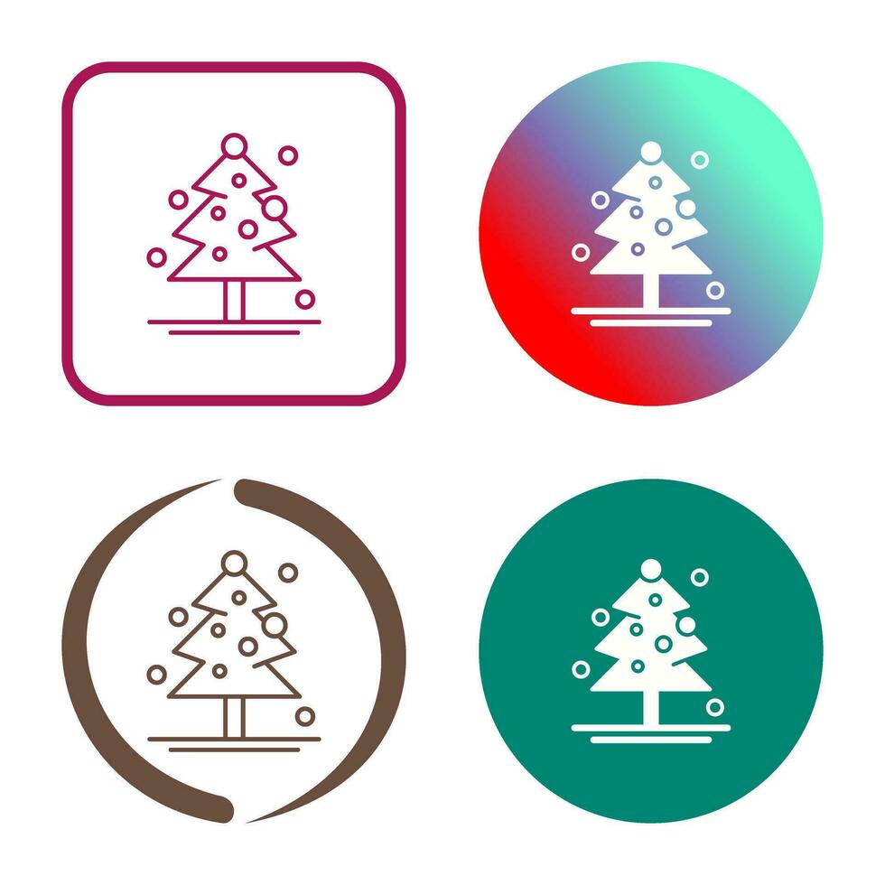 icono de vector de árbol de navidad