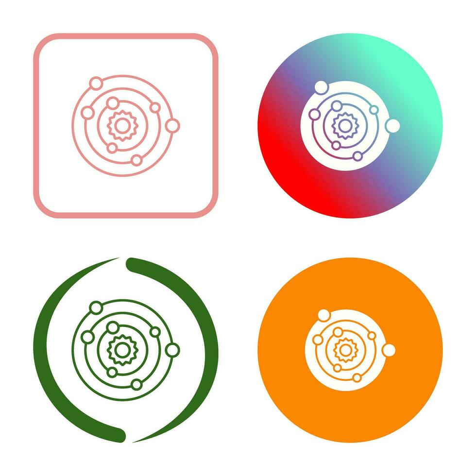 Solar System Vector Icon