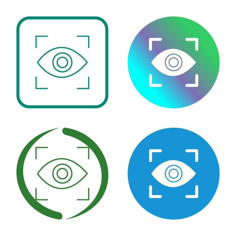 Eye Scan Vector Icon