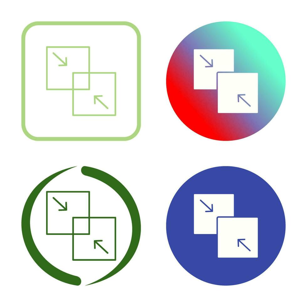 combinar icono de vector