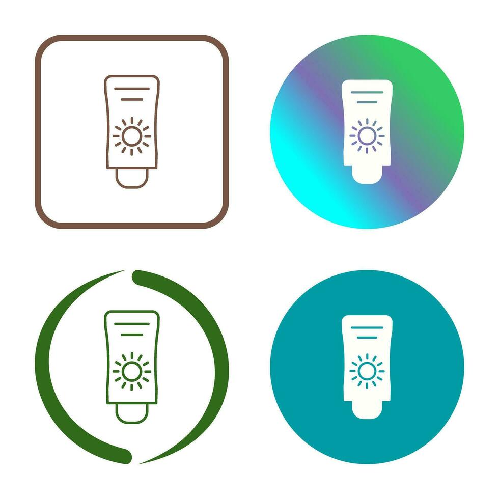 Sun Cream Vector Icon