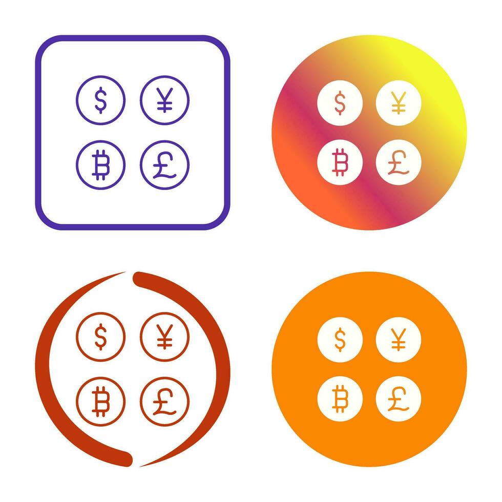 Currency Symbols Vector Icon