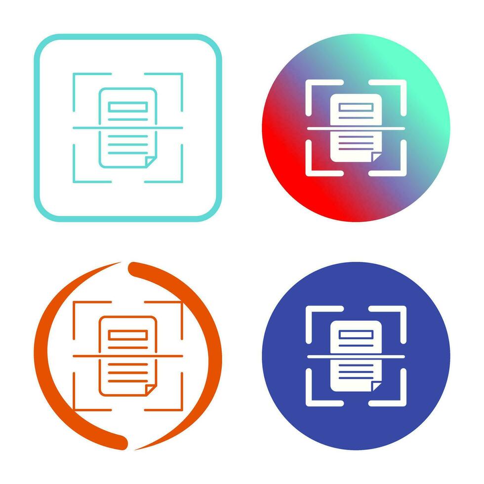 Scan Vector Icon
