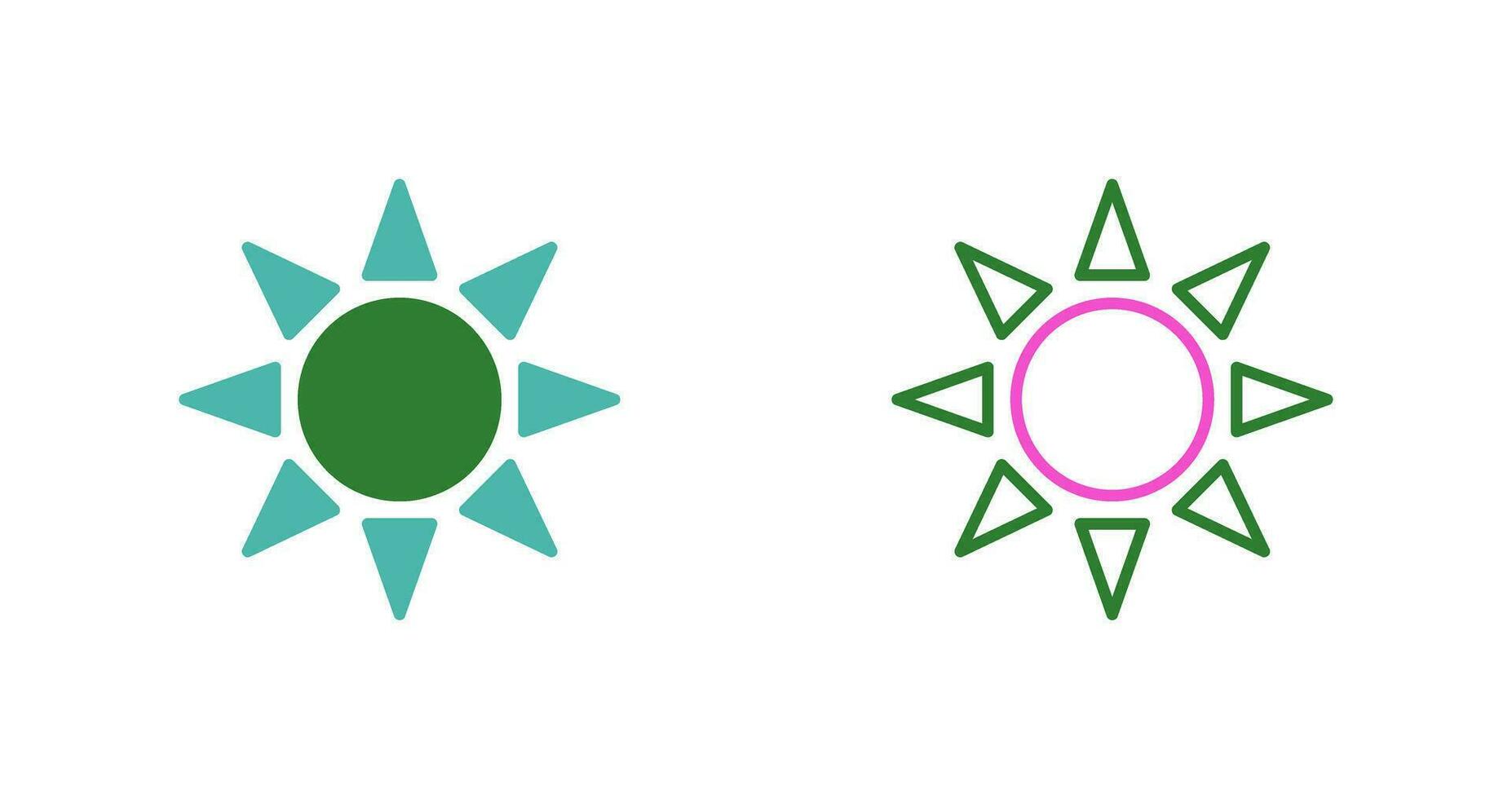 UV Radiation Vector Icon