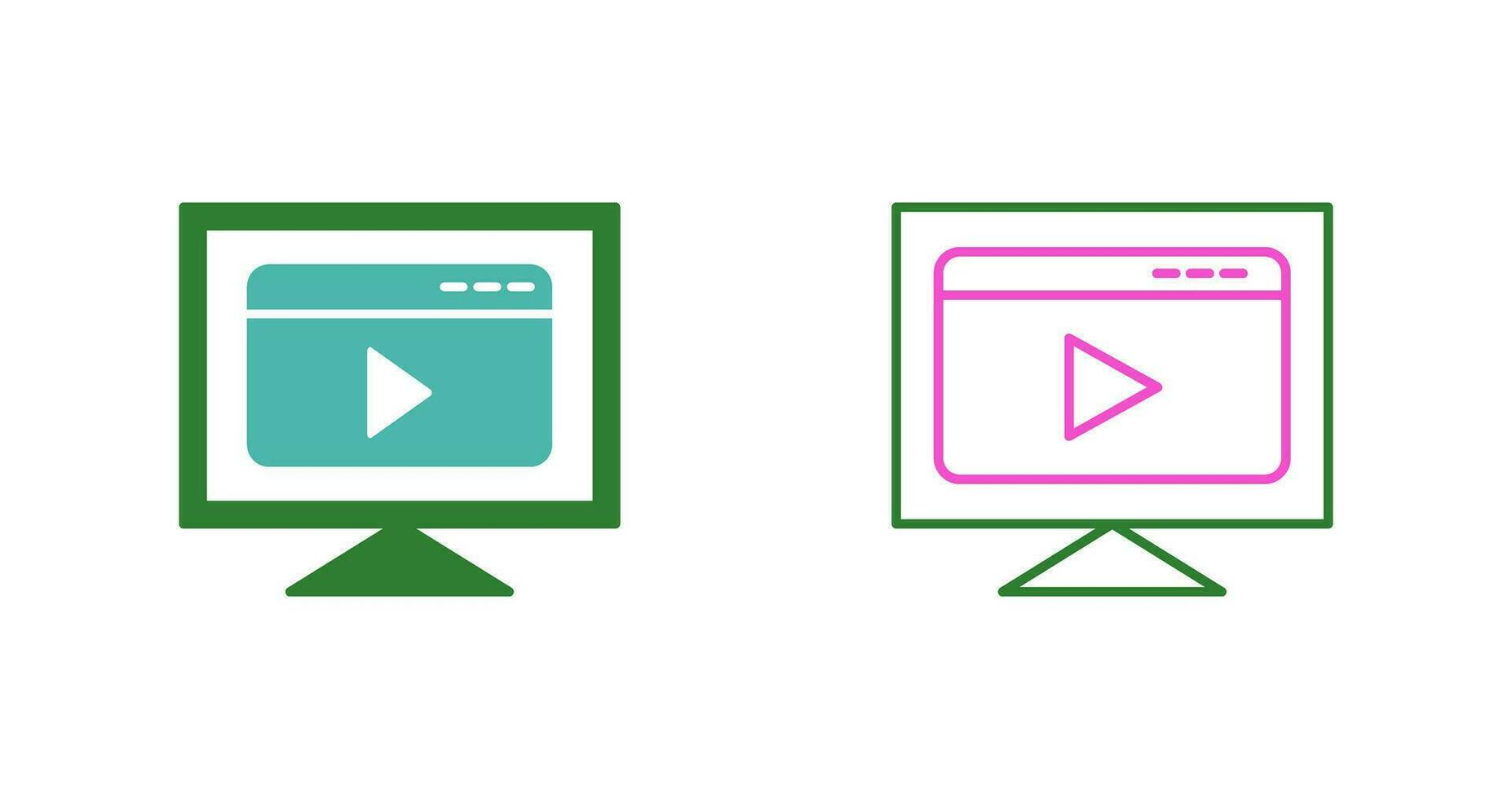 Video Streaming Vector Icon