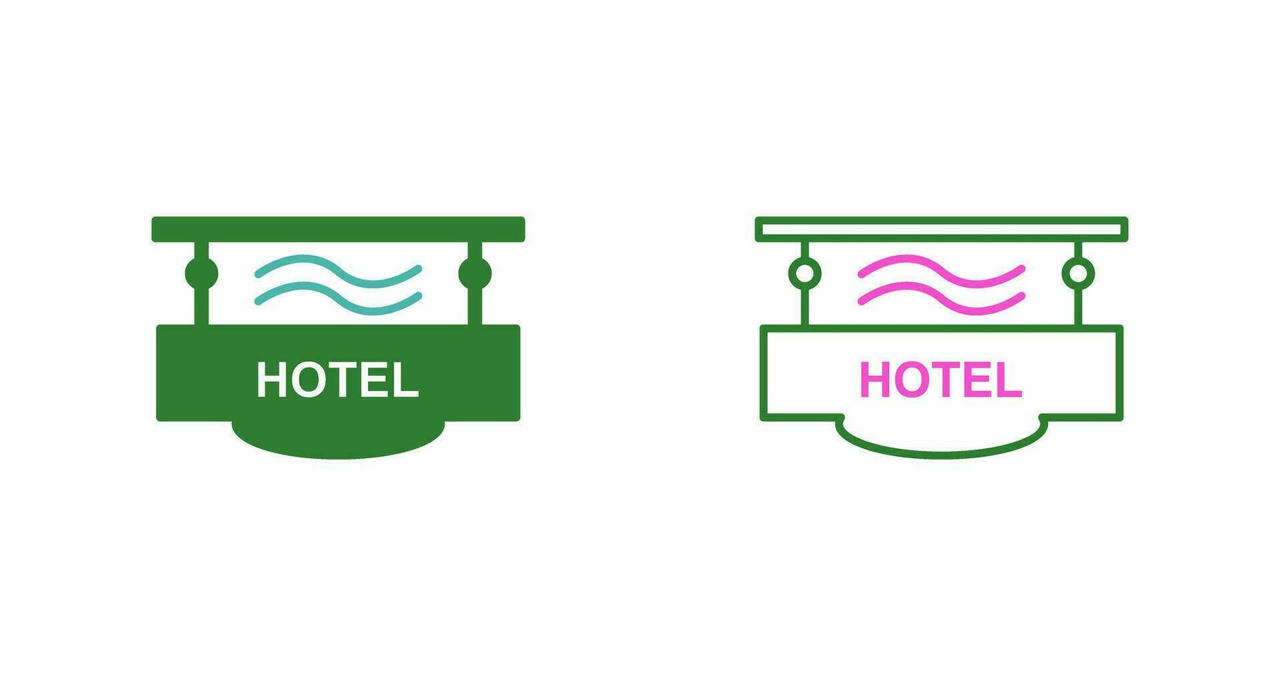 Hotel Sign Vector Icon