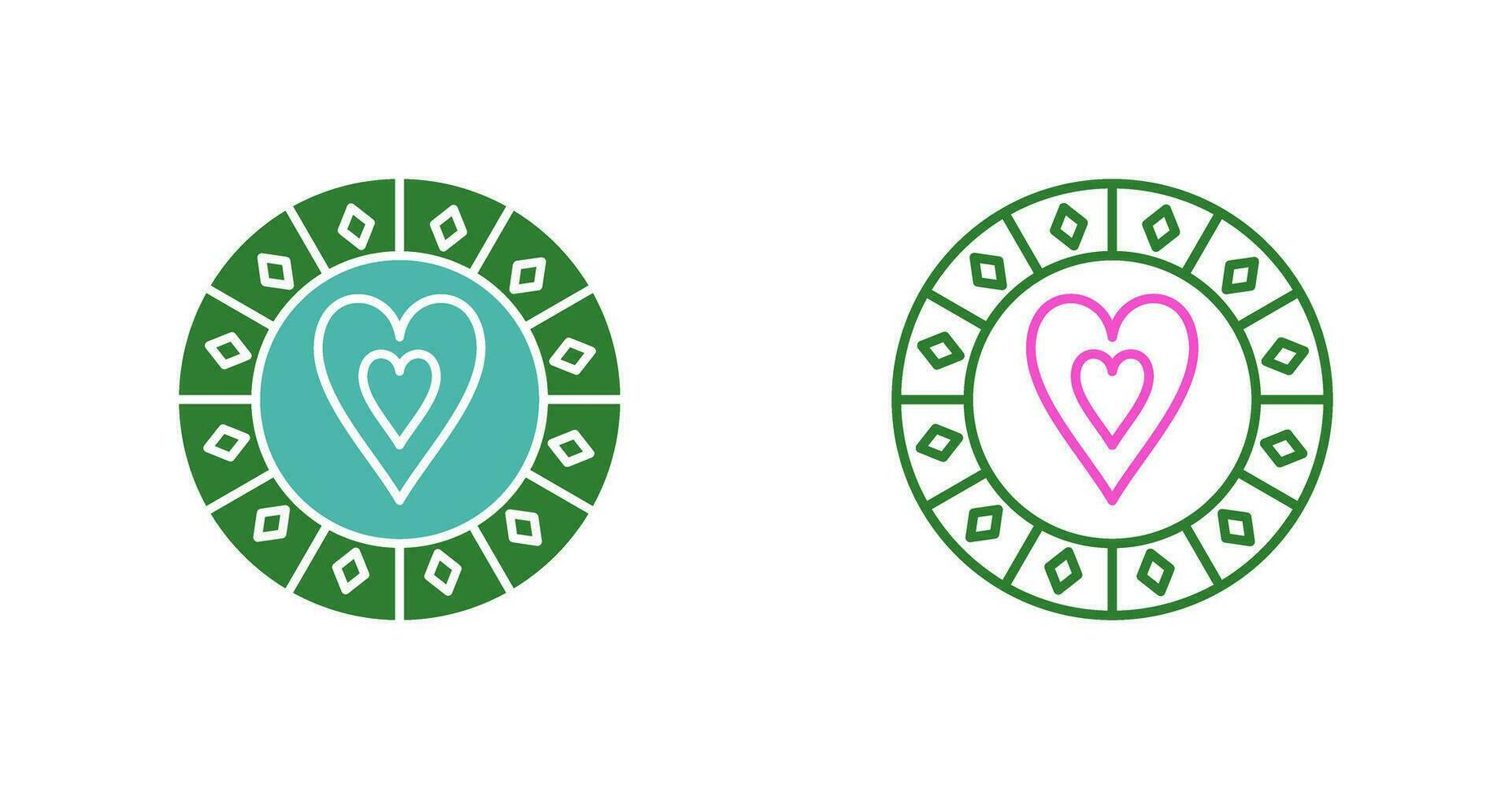 Heart Chip Vector Icon