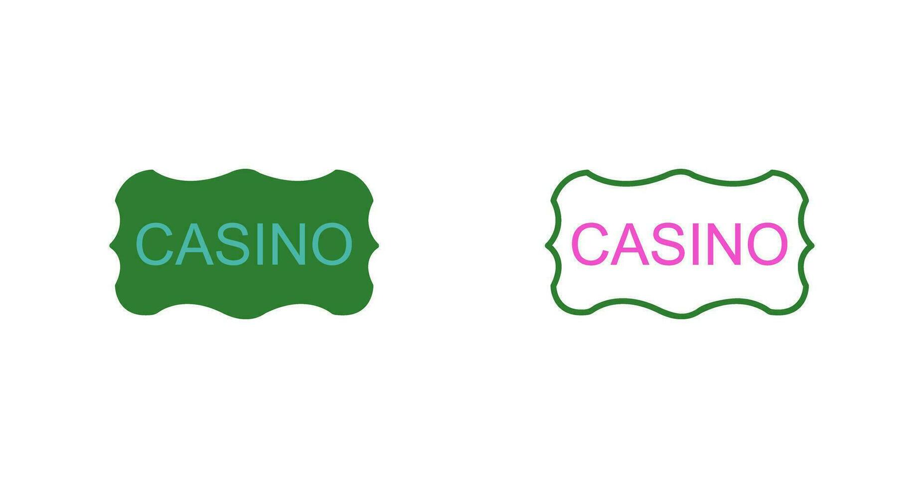 Casino Sign Vector Icon