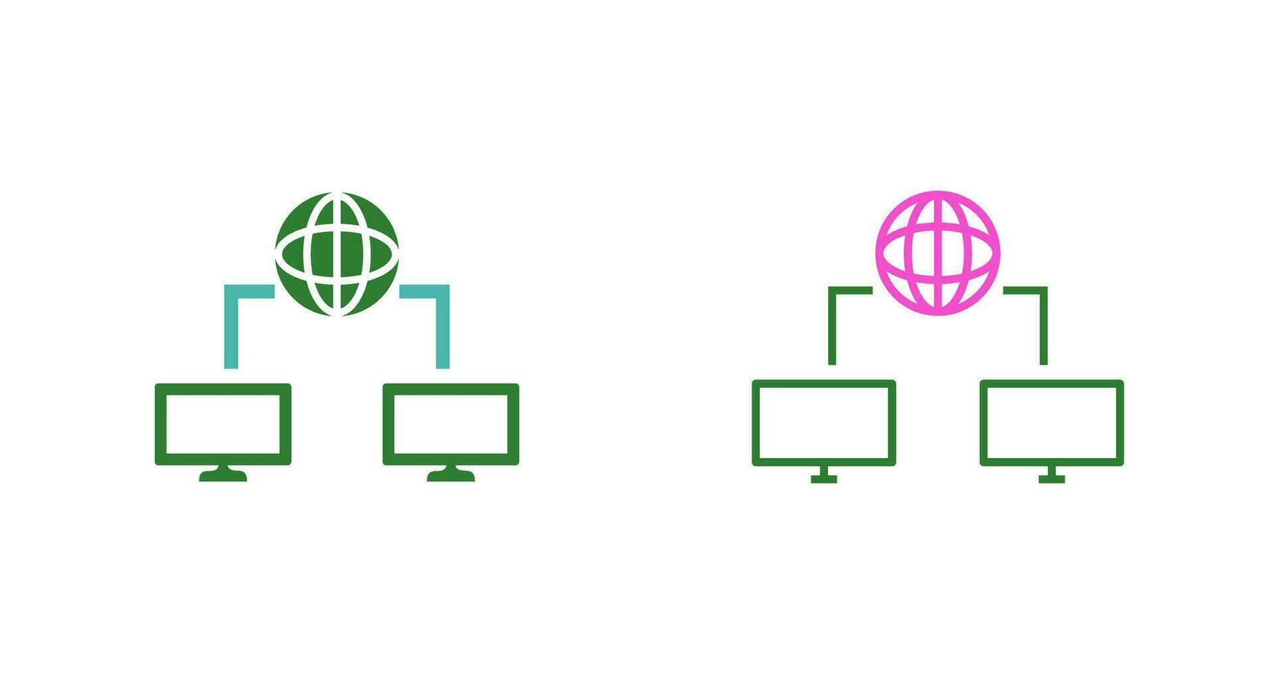 Unique Internet Connectivity Vector Icon