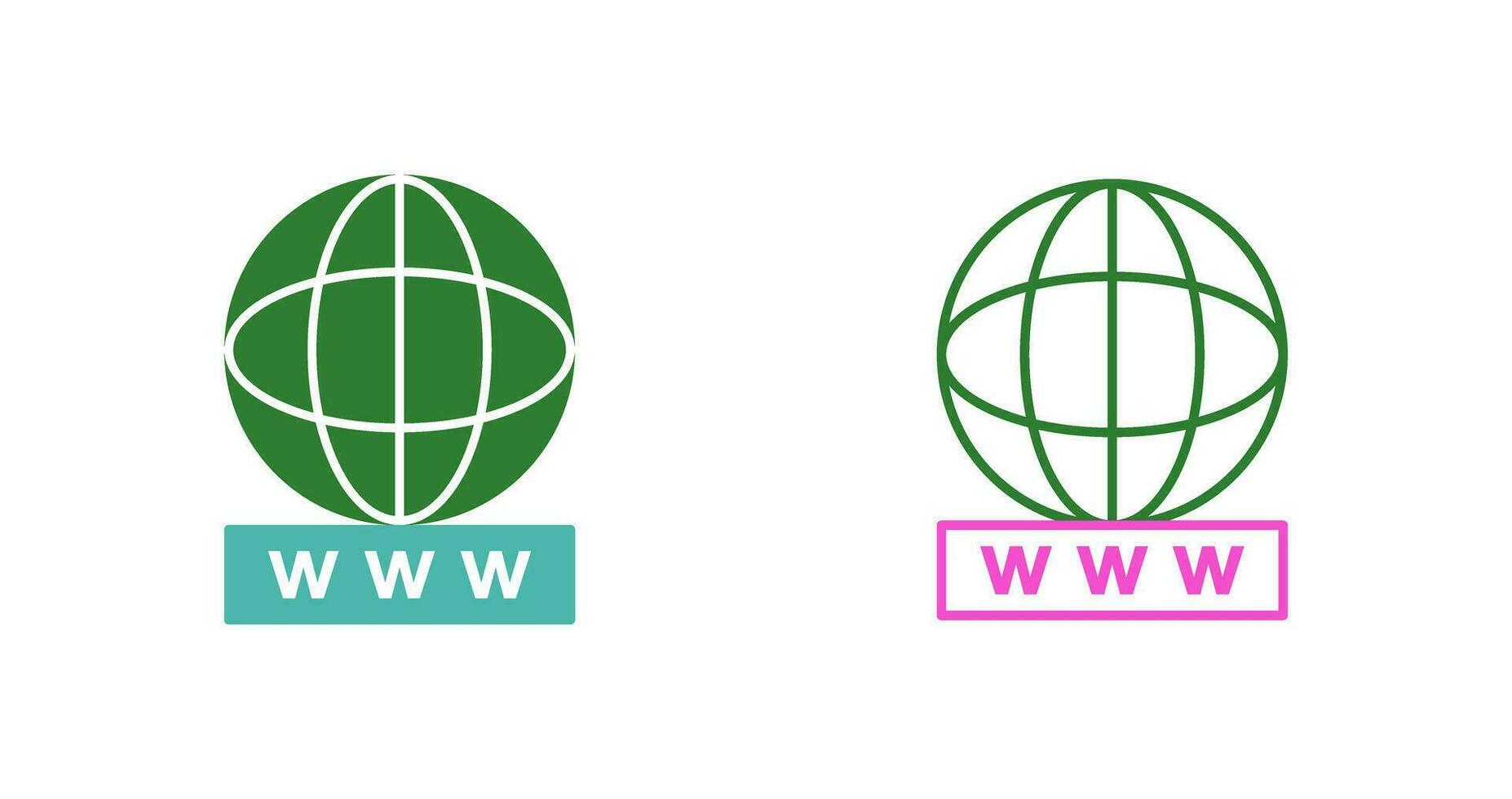 Unique World Wide Web Vector Icon