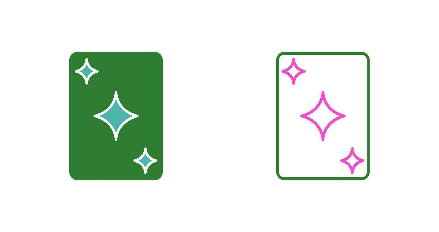 Unique Card Vector Icon