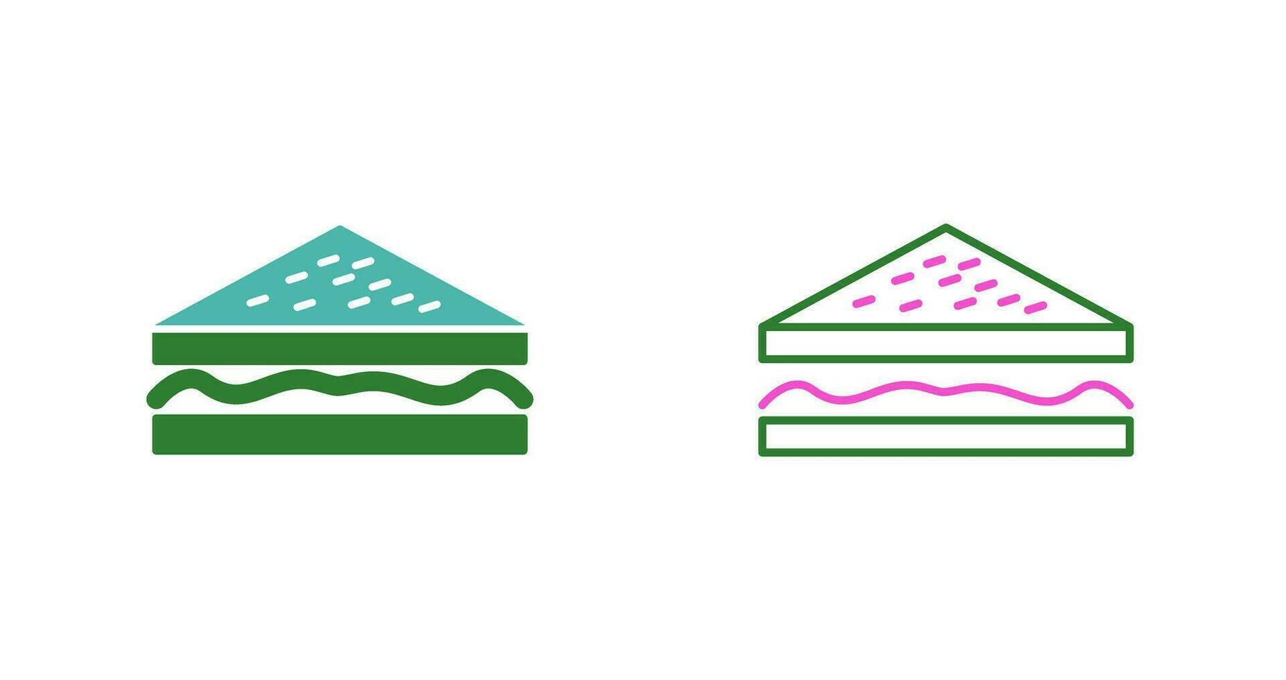 Unique Sandwich Vector Icon