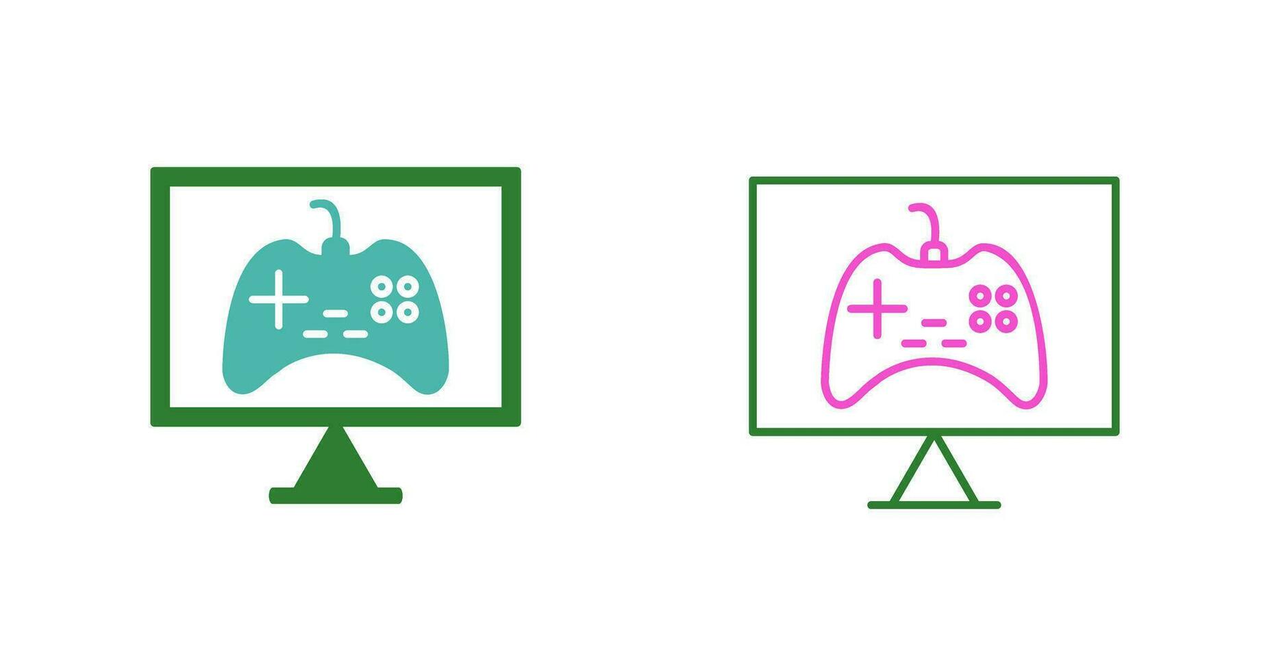 Unique Online Games Vector Icon