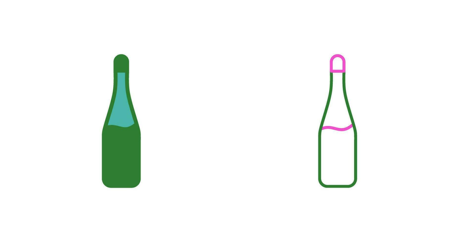 Champagne Bottle Vector Icon