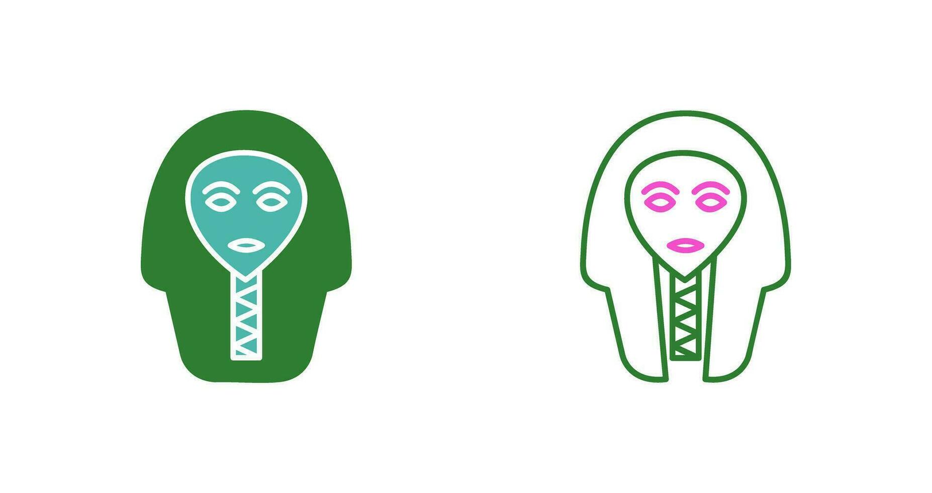 Egyptian Face Vector Icon