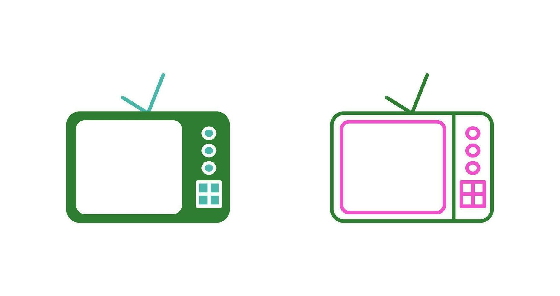 TV Set Vector Icon