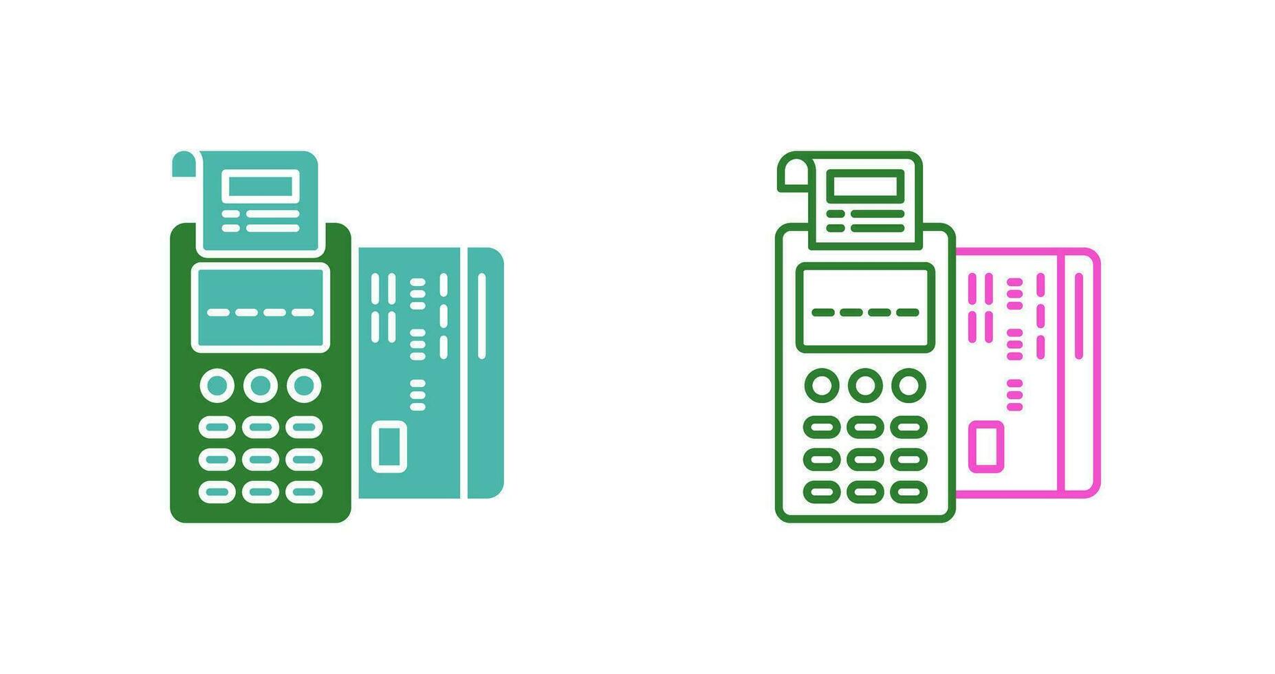 Pos Terminal Vector Icon