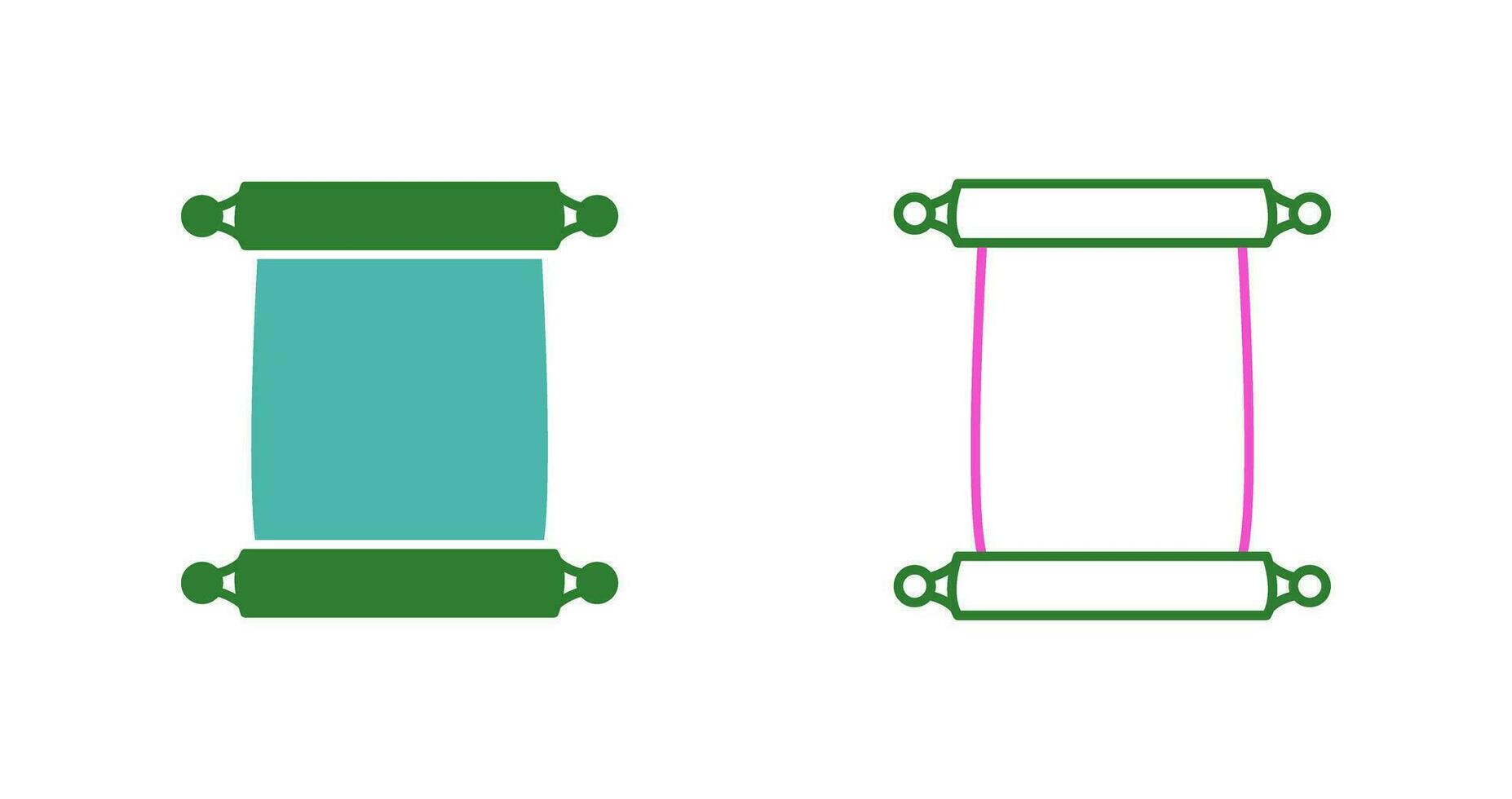 Scroll of Paper Vector Icon