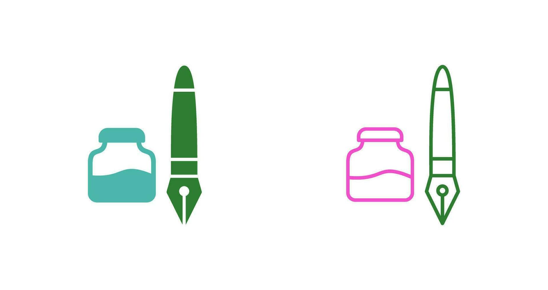 Ink and Pen Vector Icon