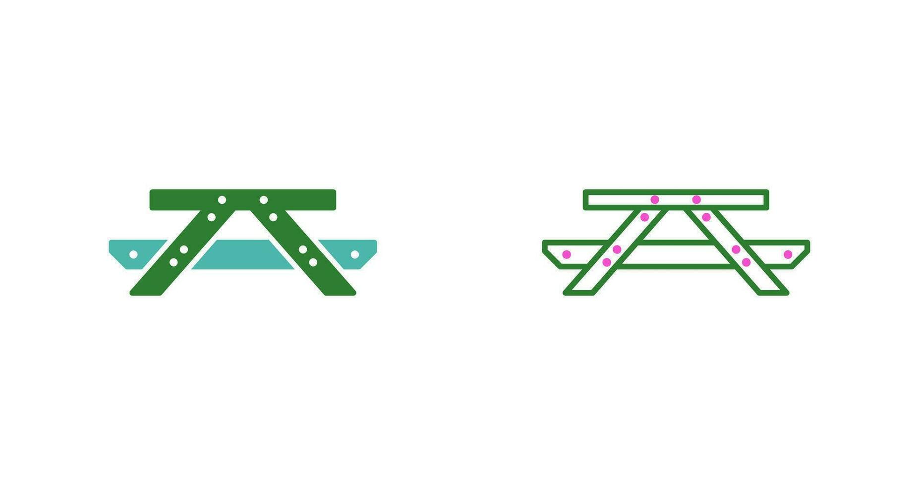 Picnic of Table Vector Icon