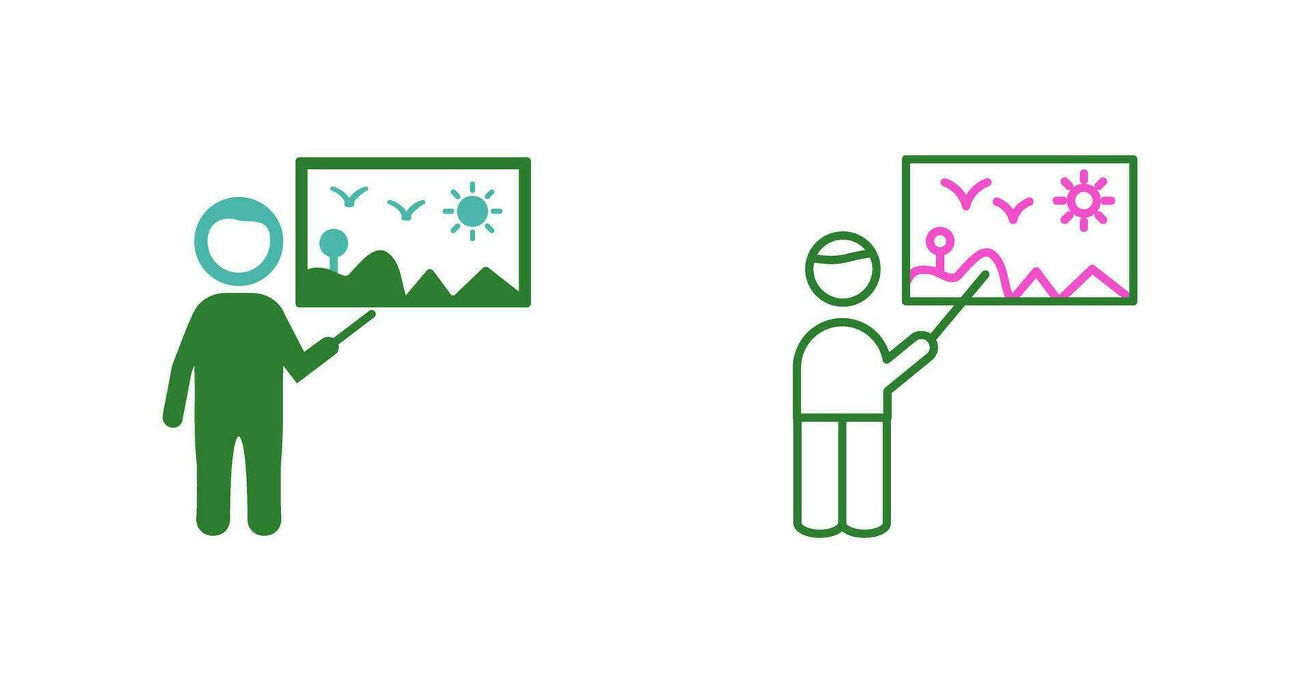 Art Museum Guide Vector Icon