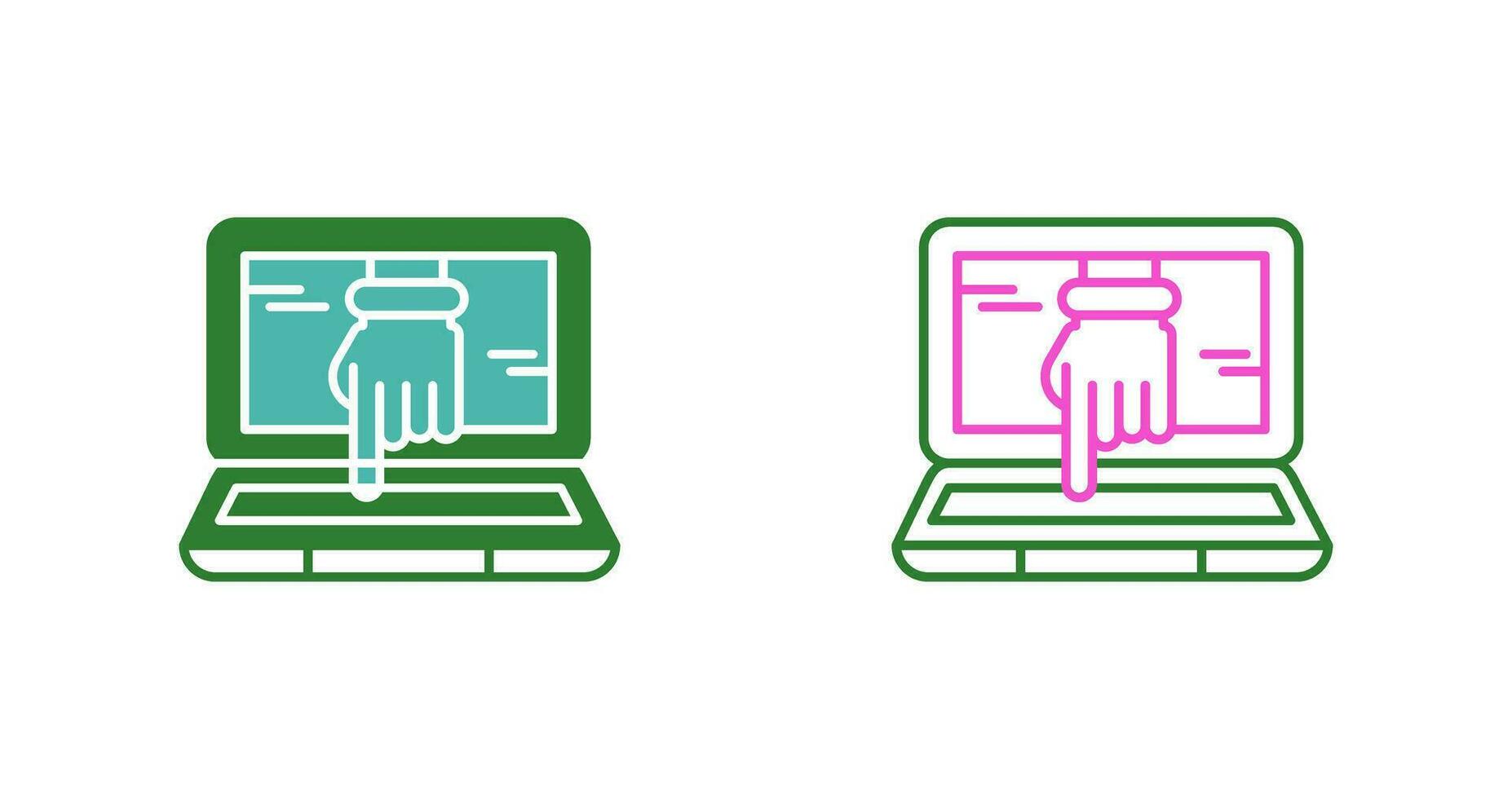 icono de vector de piratería informática