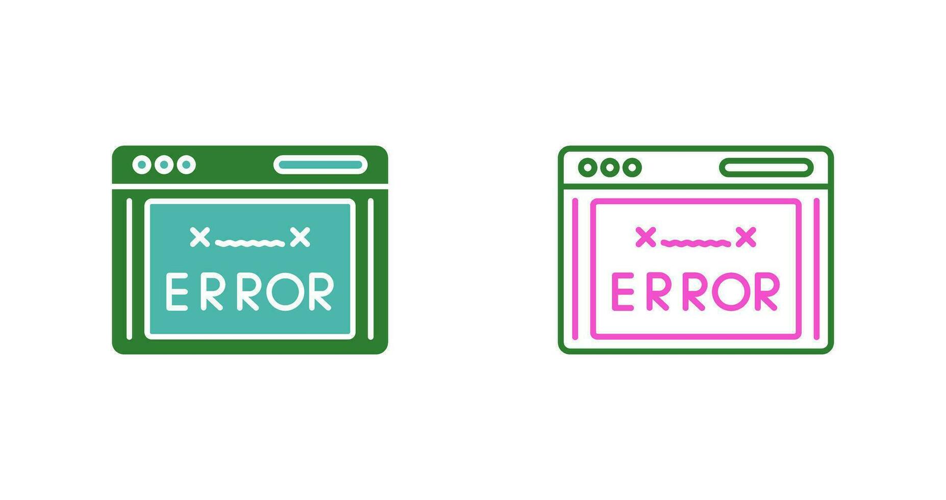 icono de vector de código de error