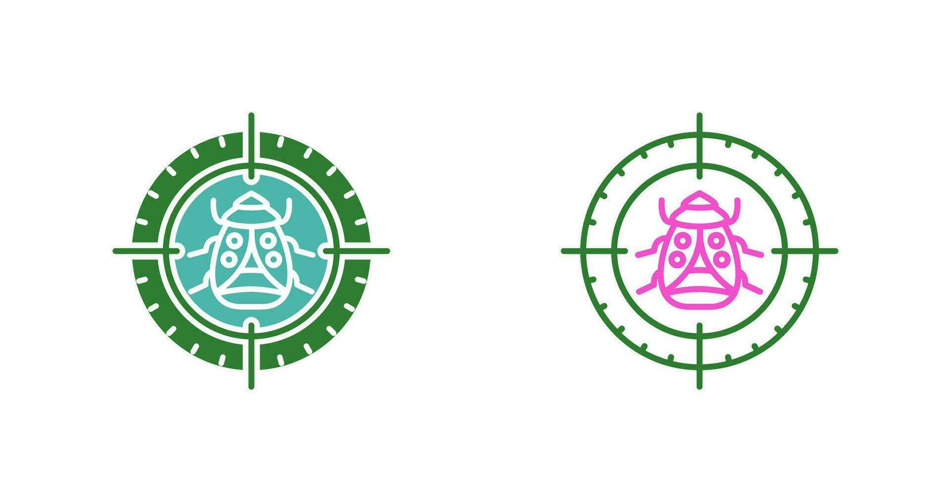 Bug Target Vector Icon