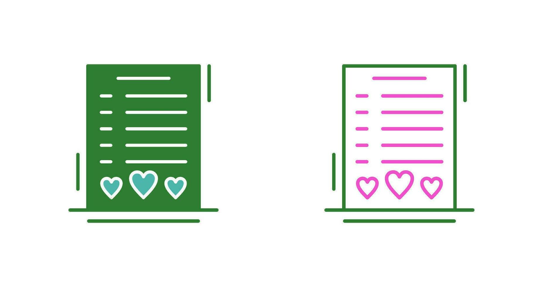 Wishlist Vector Icon