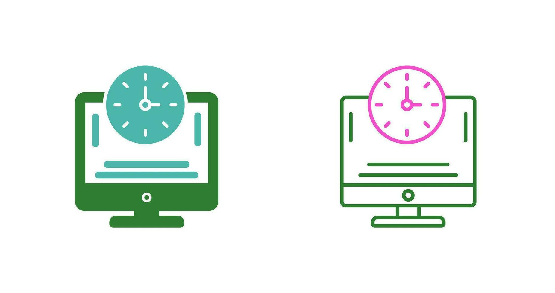 Online Time Vector Icon