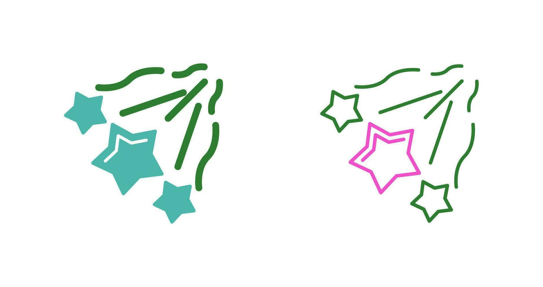 Falling Stars Vector Icon