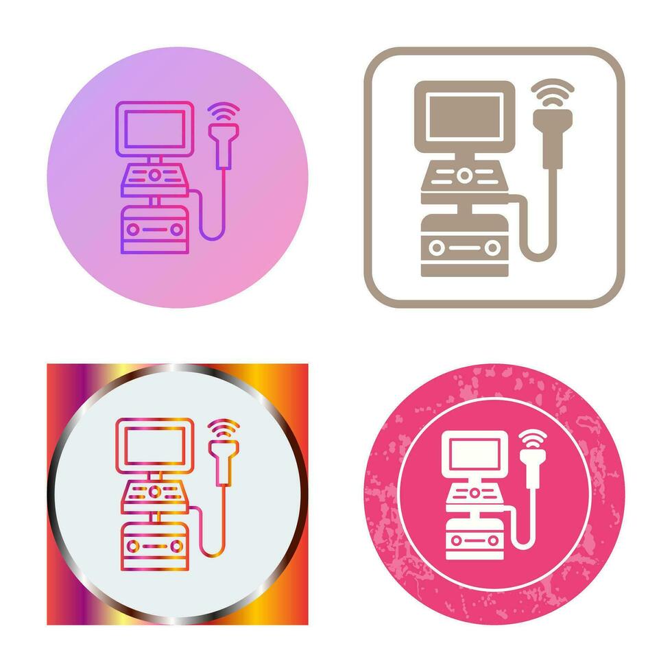 Ultrasound Machine Vector Icon