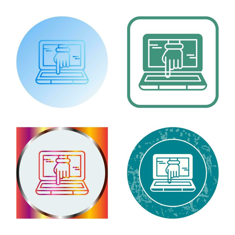 Computer Hacking Vector Icon