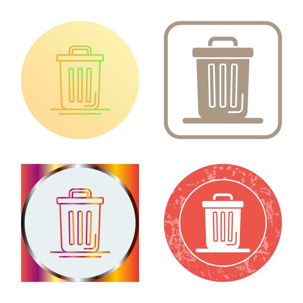 Trash Can Vector Icon