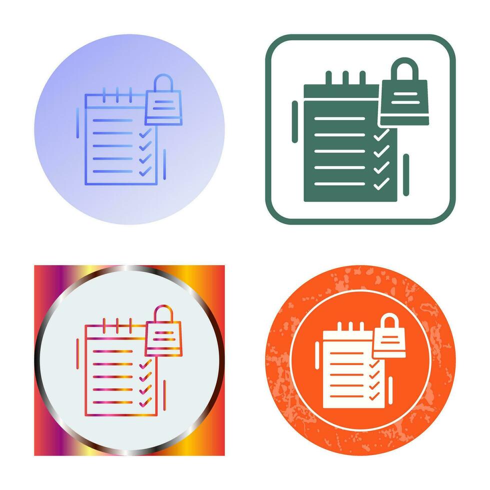 Shopping List Vector Icon