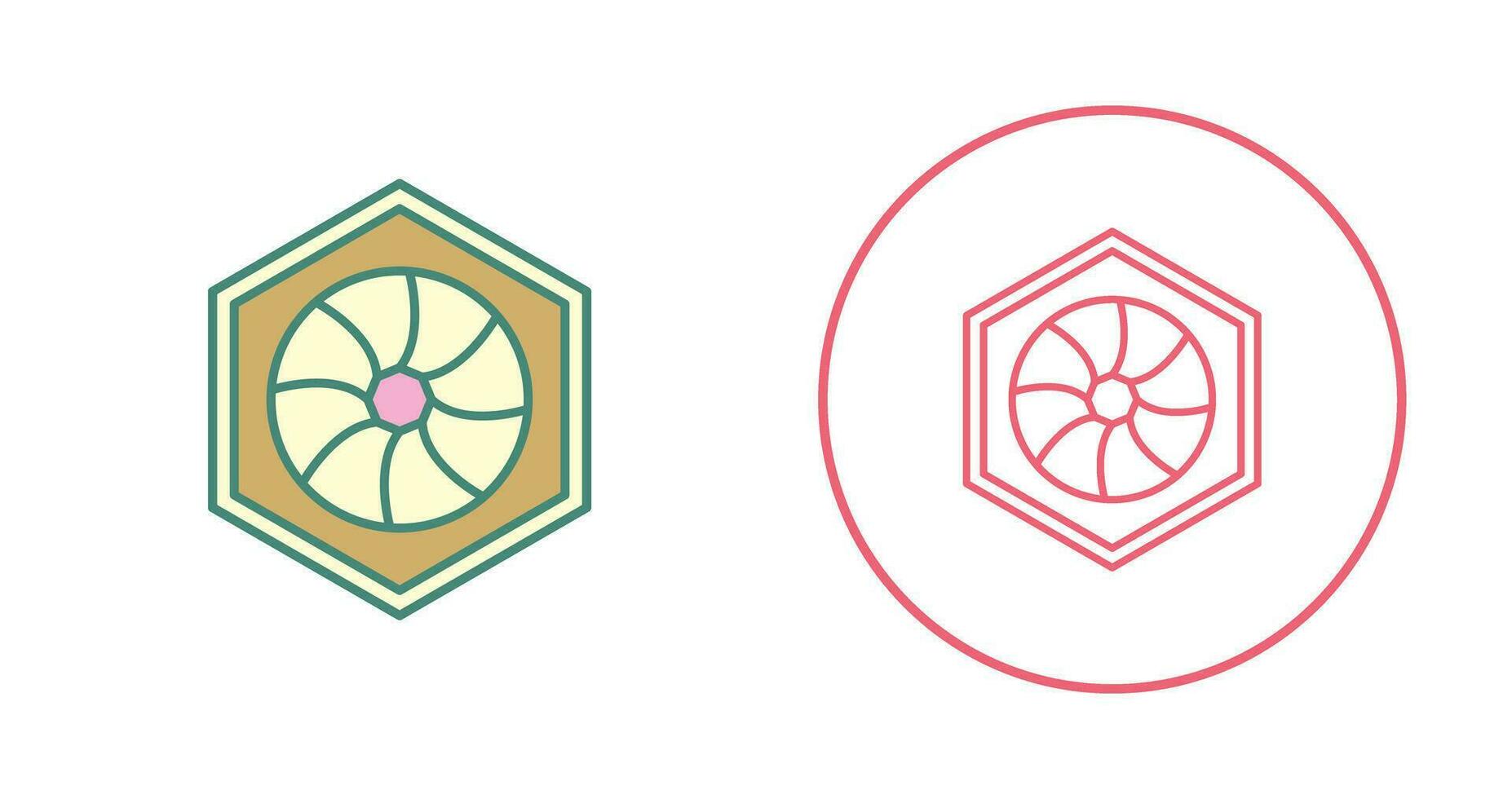 Unique Hexagonal Diaphram Vector Icon