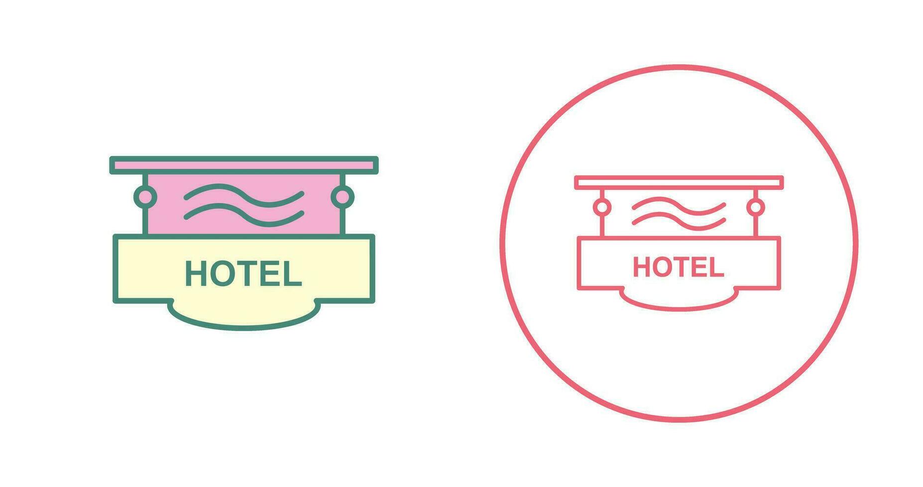 Hotel Sign Vector Icon