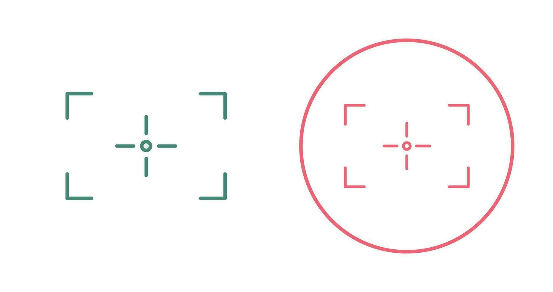 Unique Focus Vector Icon