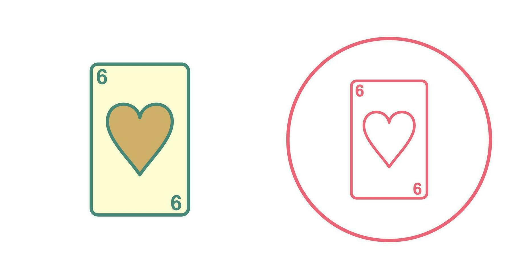 Hearts Card Vector Icon