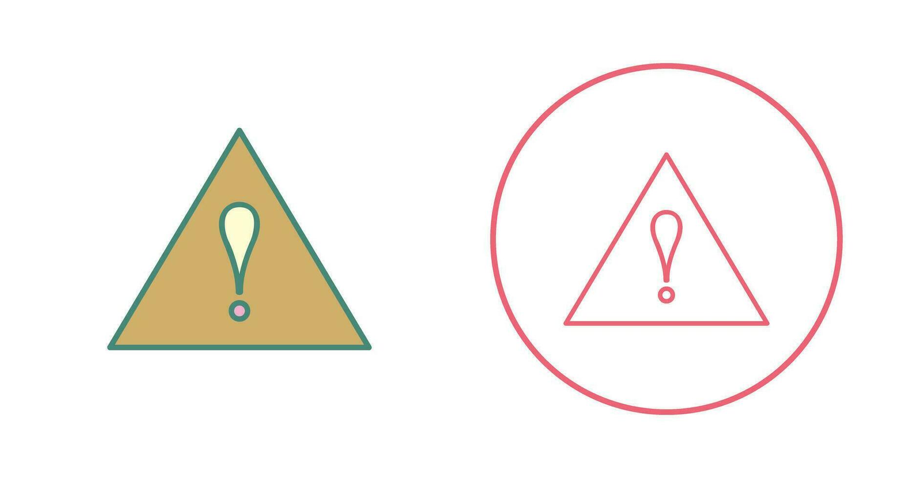 Unique Alert Vector Icon