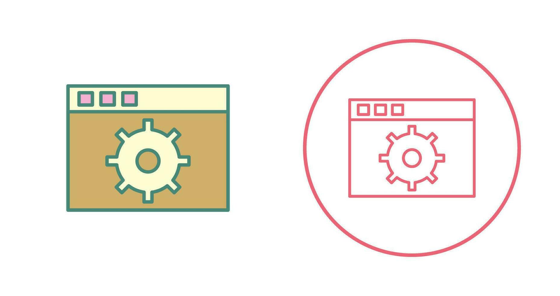 Unique Settings Vector Icon