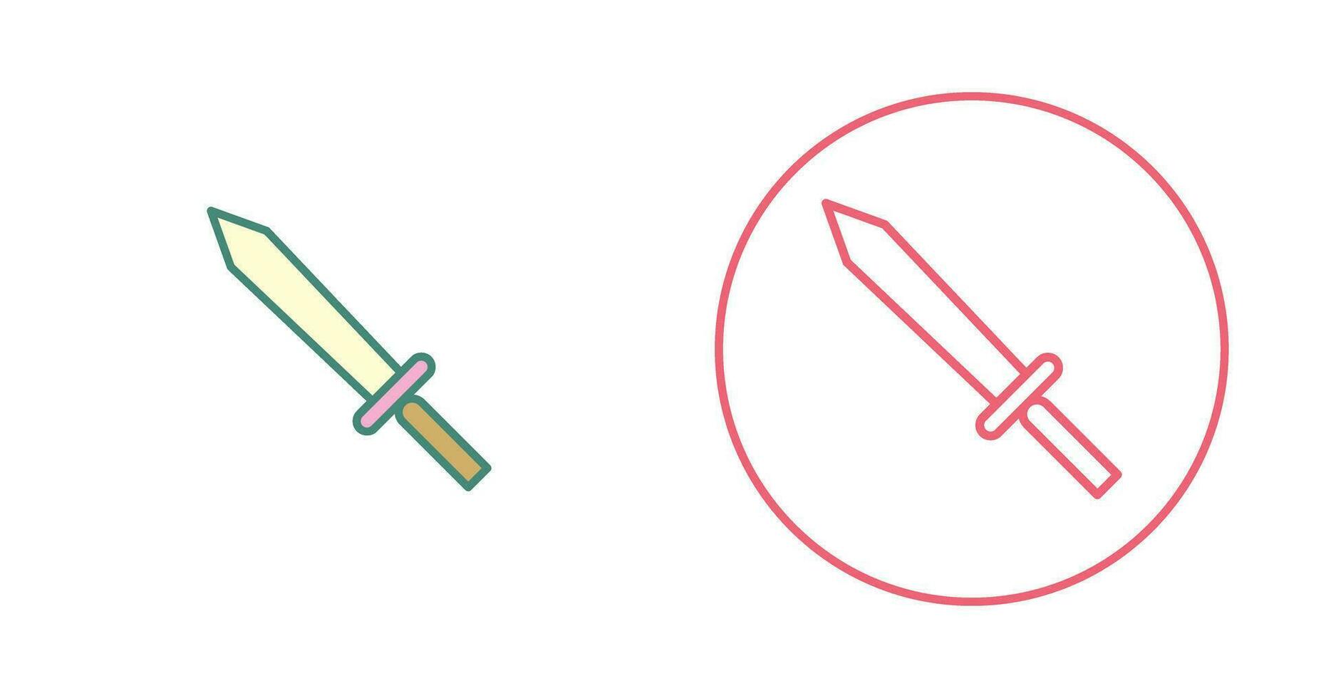 Unique Sword Vector Icon