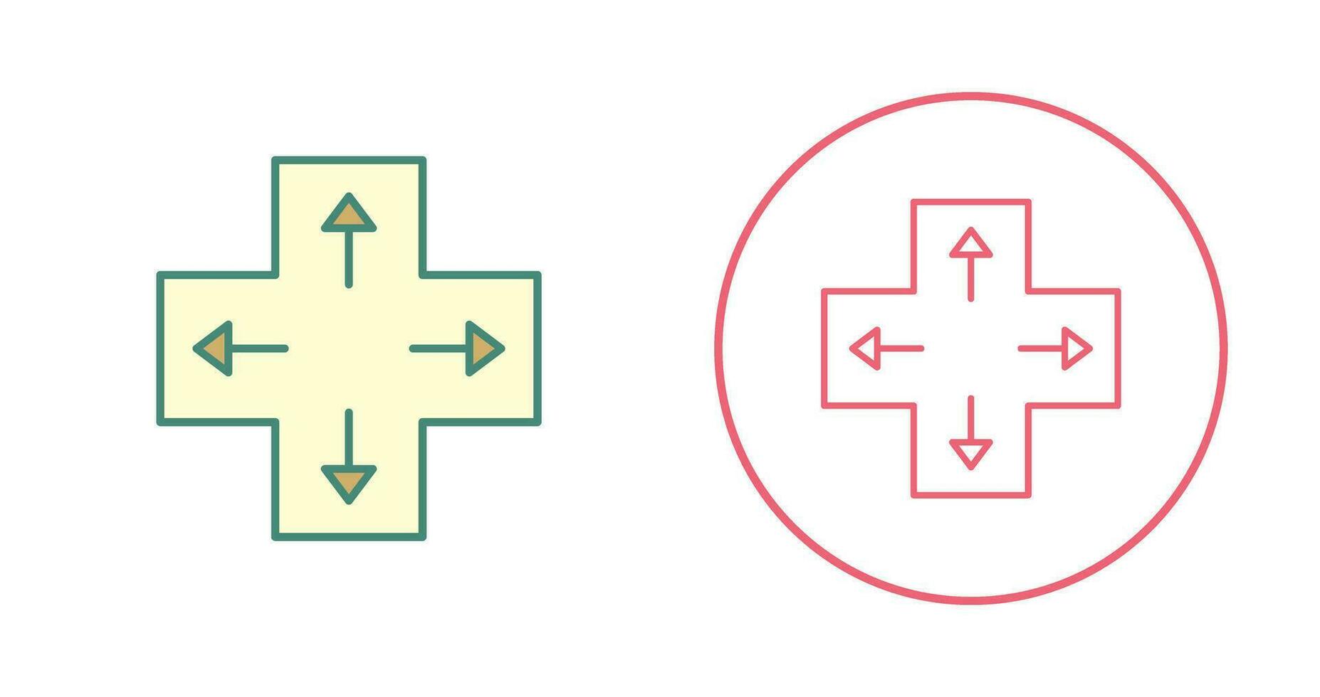 Unique Direction Keys Vector Icon