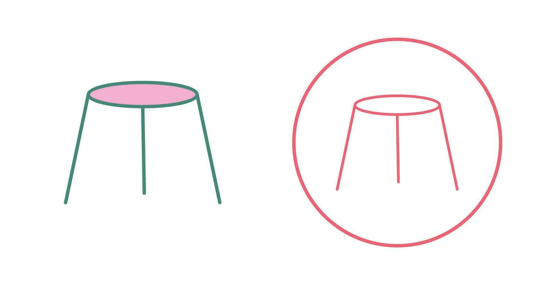 Unique Stool Vector Icon