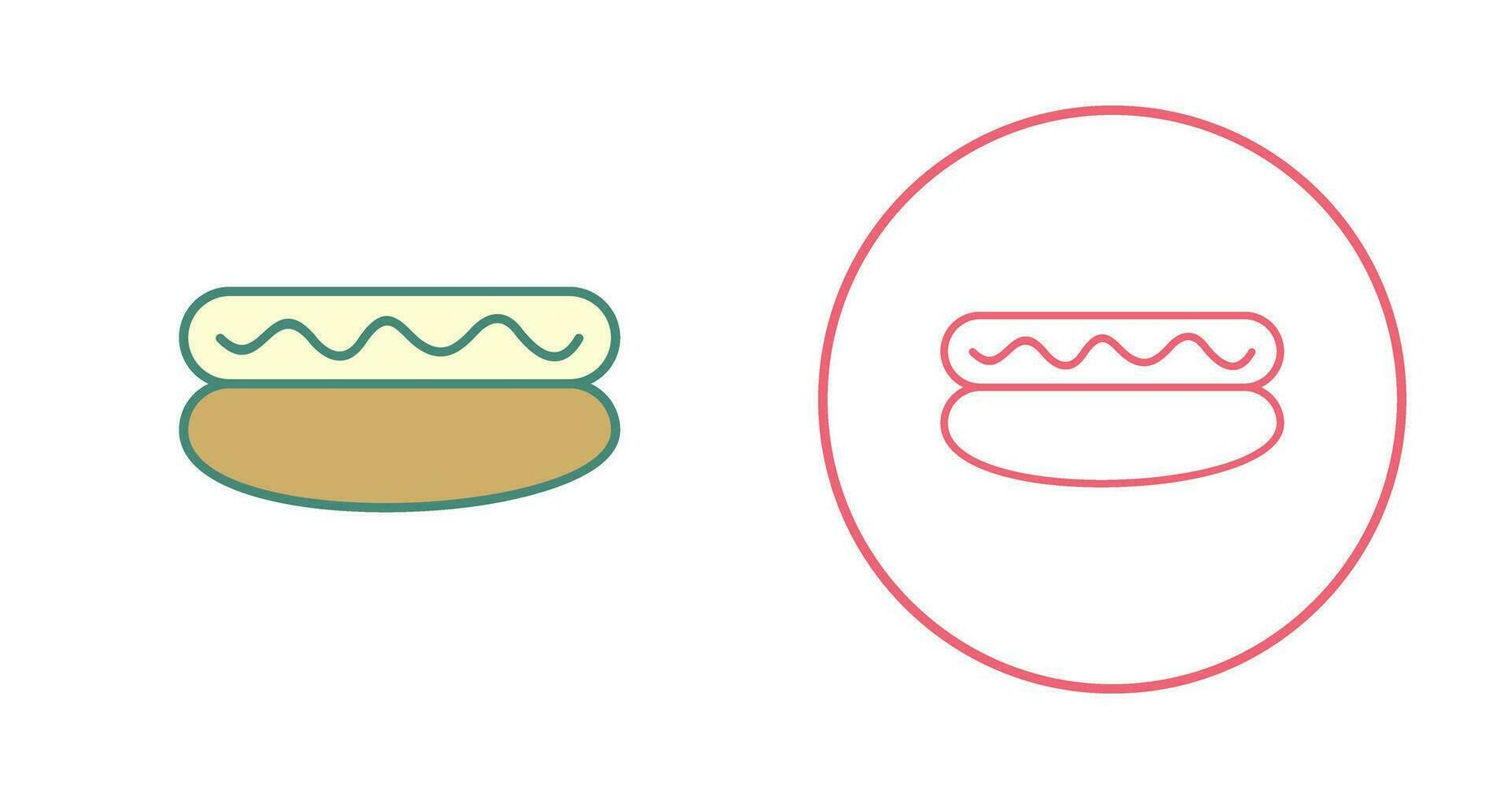 Hot Dog Vector Icon