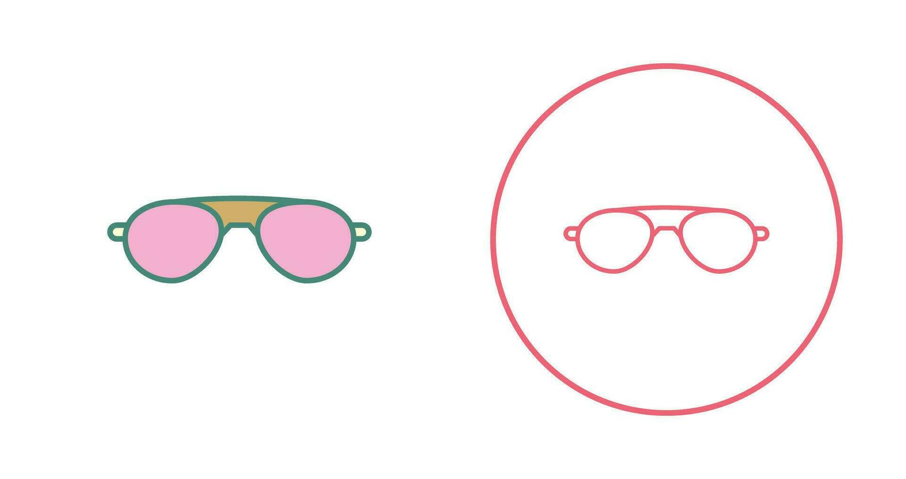 icono de vector de gafas de sol