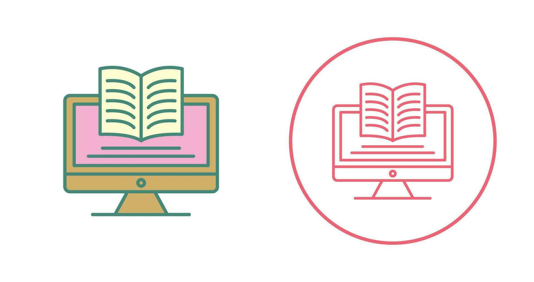 Digital Learning Vector Icon