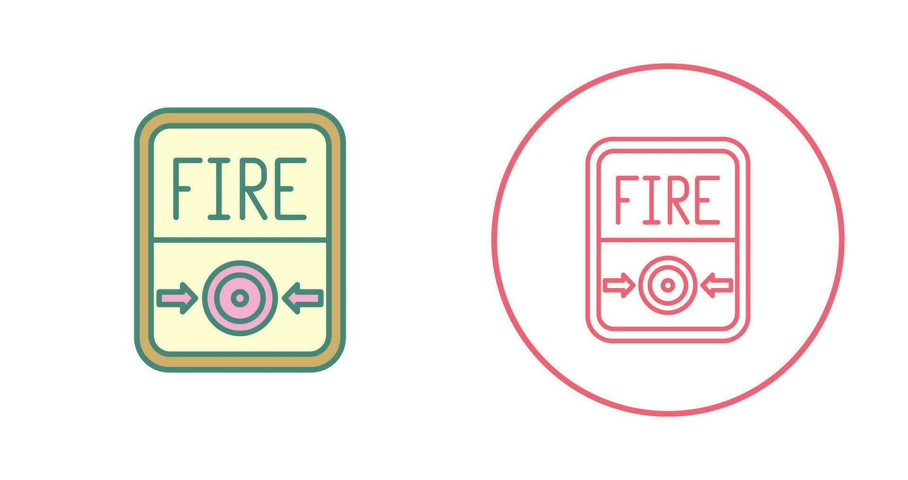Fire Button Vector Icon