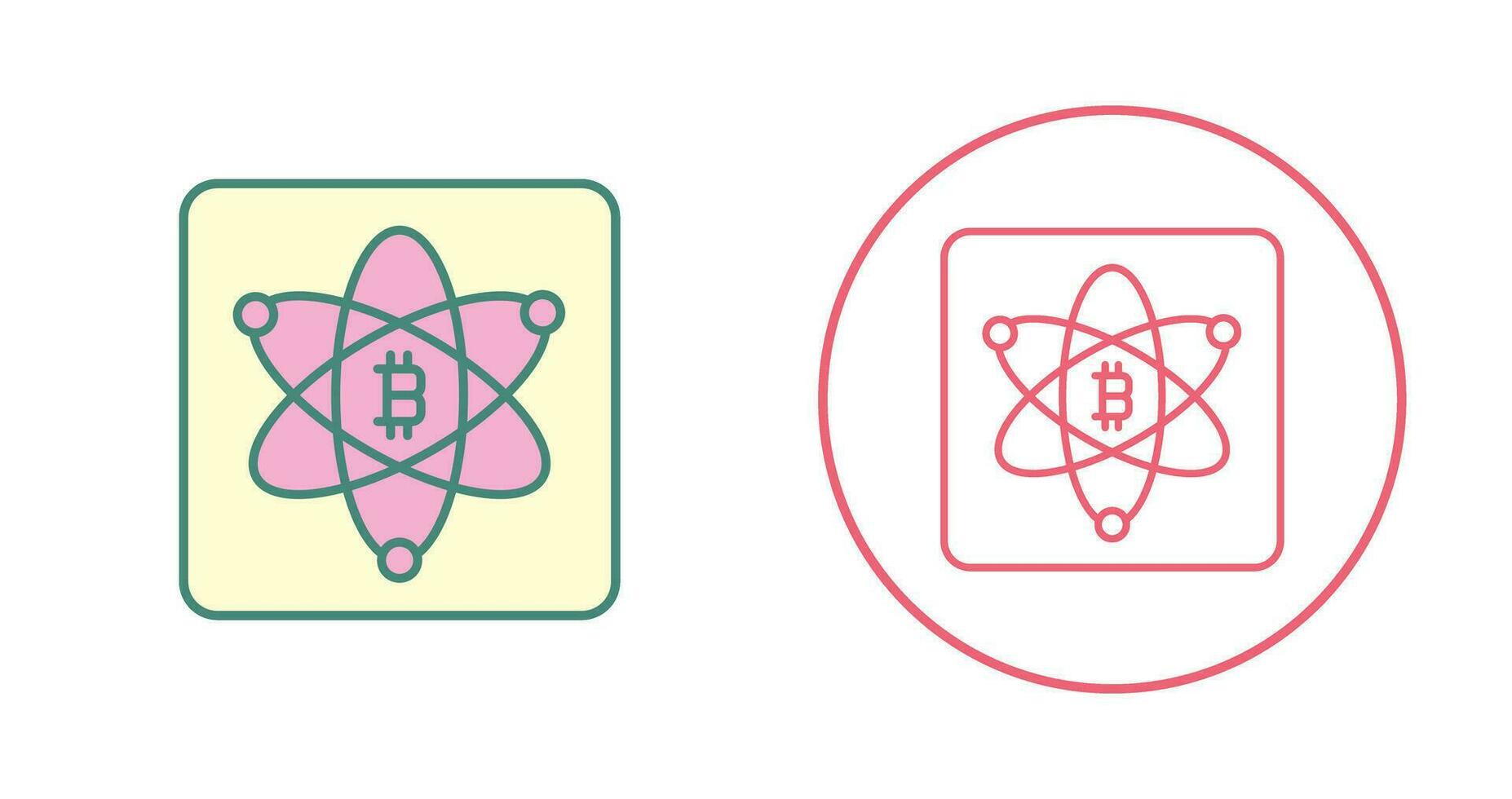 Bitcoin Science Vector Icon
